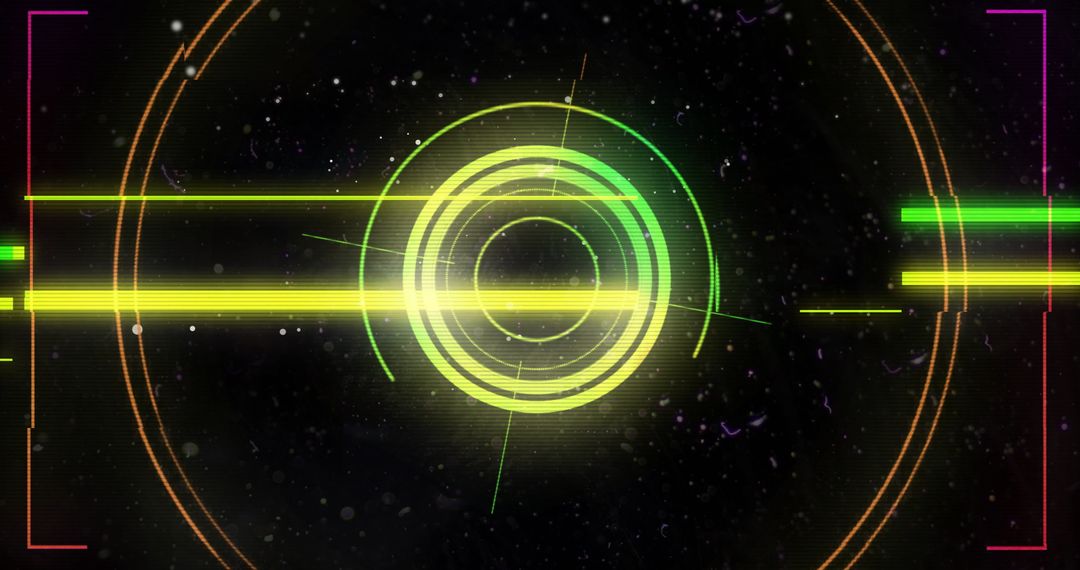 Abstract Digital Data Processing Interface with Futuristic Scope