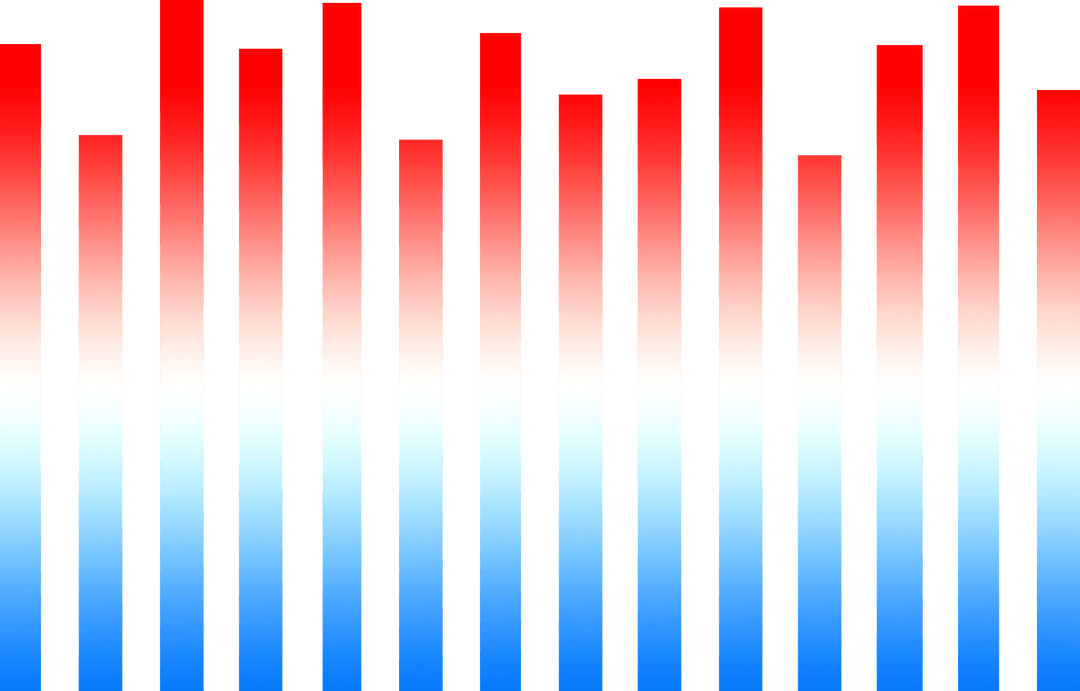 Colorful Abstract Bars on Transparent Background