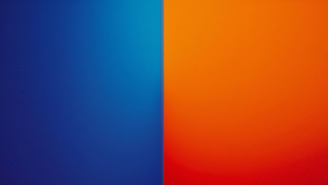 Abstract Gradient with Split Blue and Orange Composition