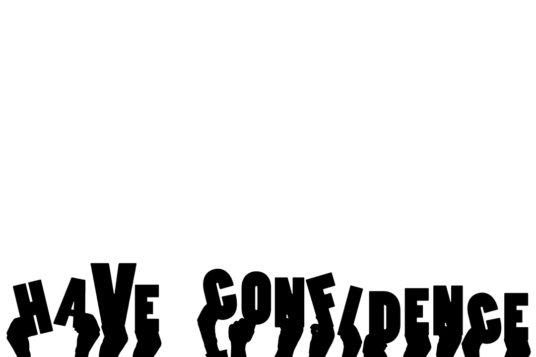 Motivation and Advice Black Text on Transparent Background