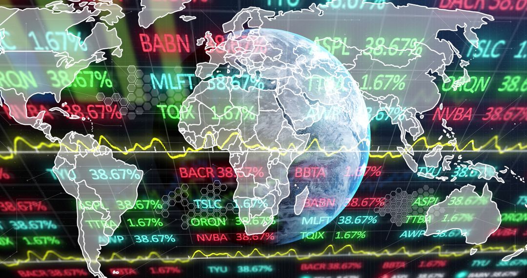 Global Stock Market Analytics with Interactive World Map