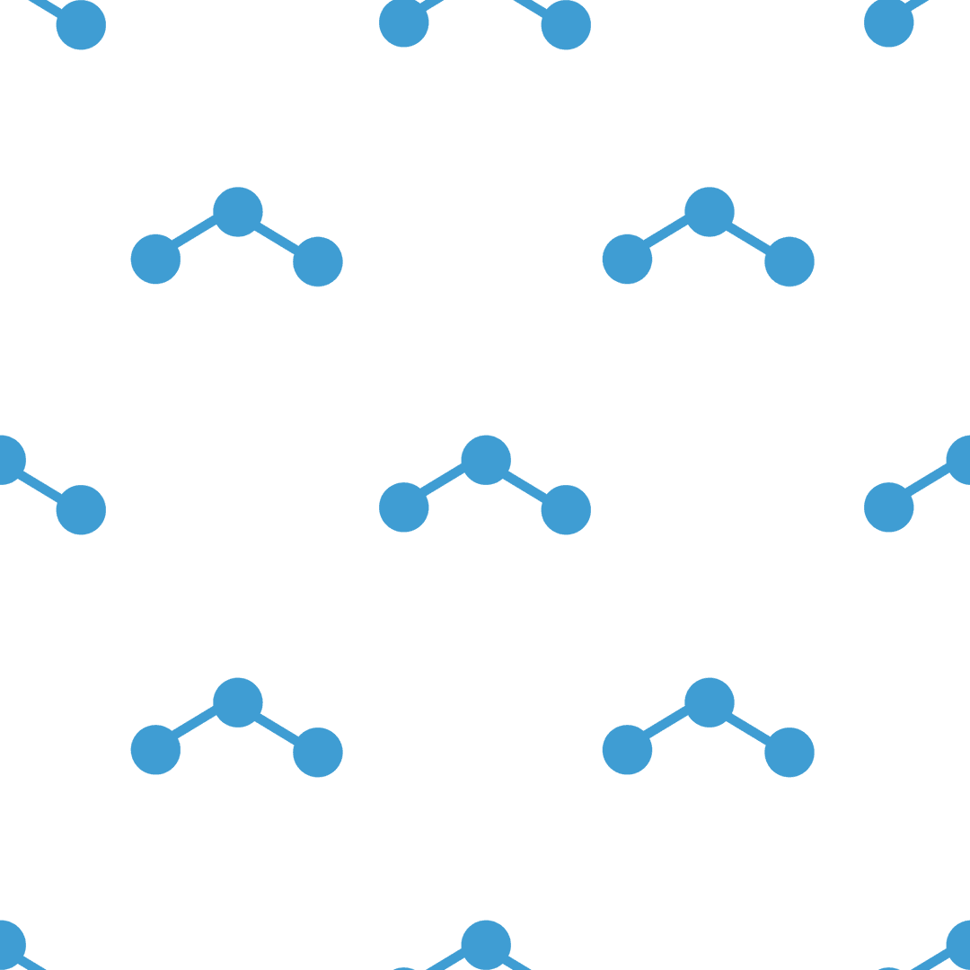 Abstract blue pattern with repeated shapes transparent background