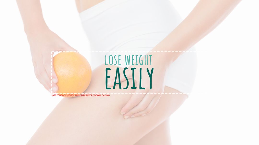 Weight loss concept with citrus and wellness theme