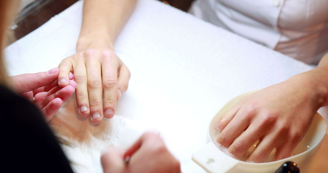 Manicure Process in Beauty Salon with Professional Care - Free Images, Stock Photos and Pictures on Pikwizard.com