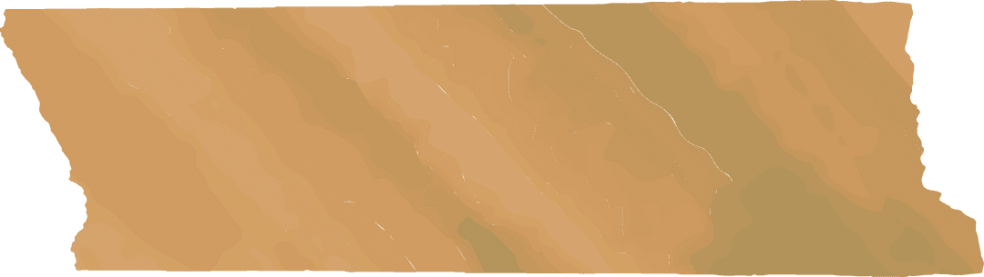 Transparent Flat Kansas Outline Silhouette with Sandy Tone