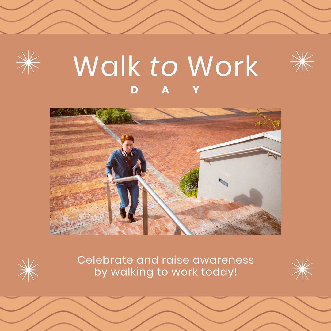 Walk to Work Day Outdoors Business Commuting