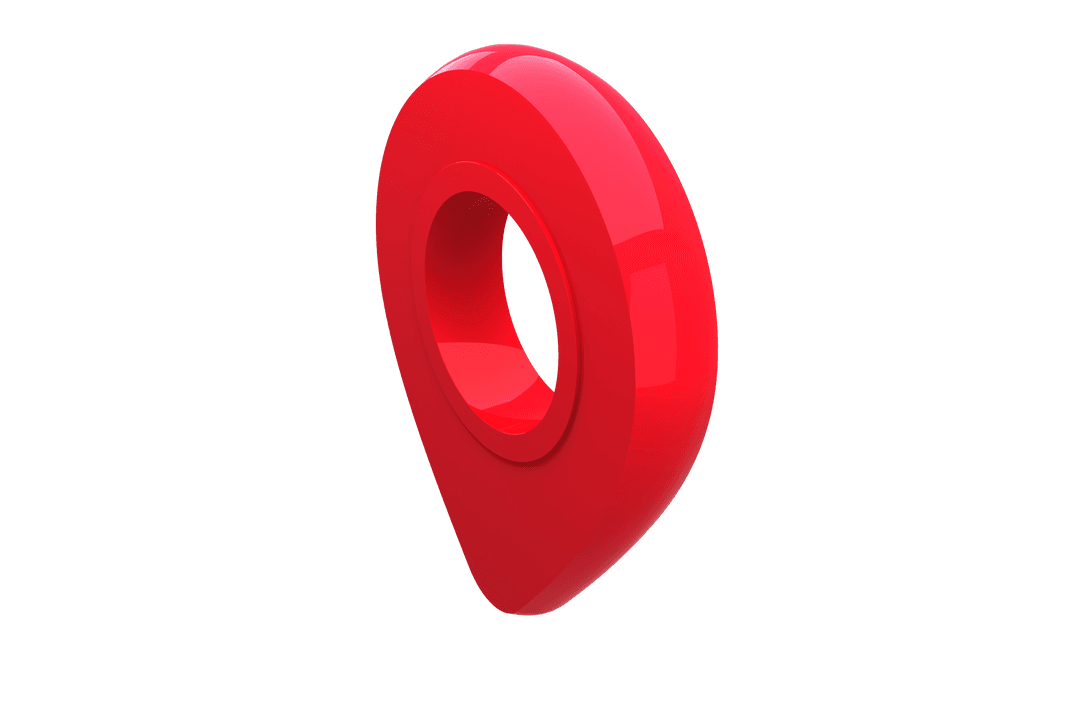 red transparent navigation marker with 3d effect - Download Free Stock Images Pikwizard.com