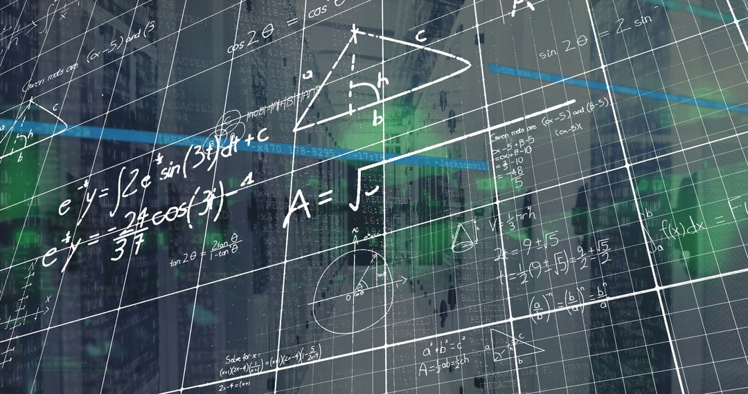 Data Processing Visual Over Modern Server Room
