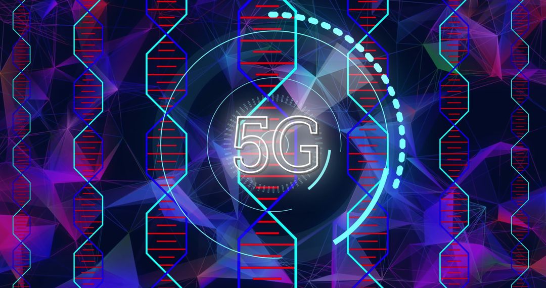 Futuristic 5G Technology Network Conceptual Image