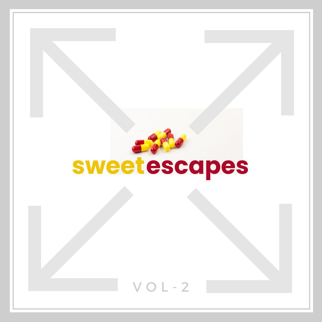 Contemporary Music CD Cover Design with Colorful Pills Graphic