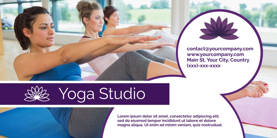 Women Practicing Yoga in Serene Studio for Wellness Promotion - Download Free Stock Templates Pikwizard.com