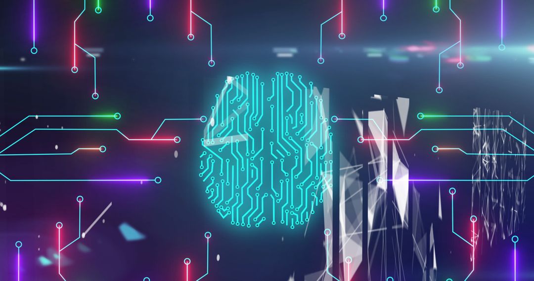 Futuristic Fingerprint Scan with Digital Interface