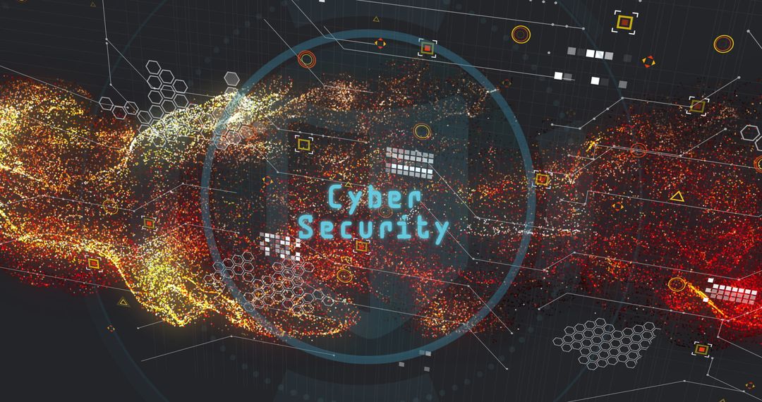 Futuristic Cybersecurity Digital Data Network Concept