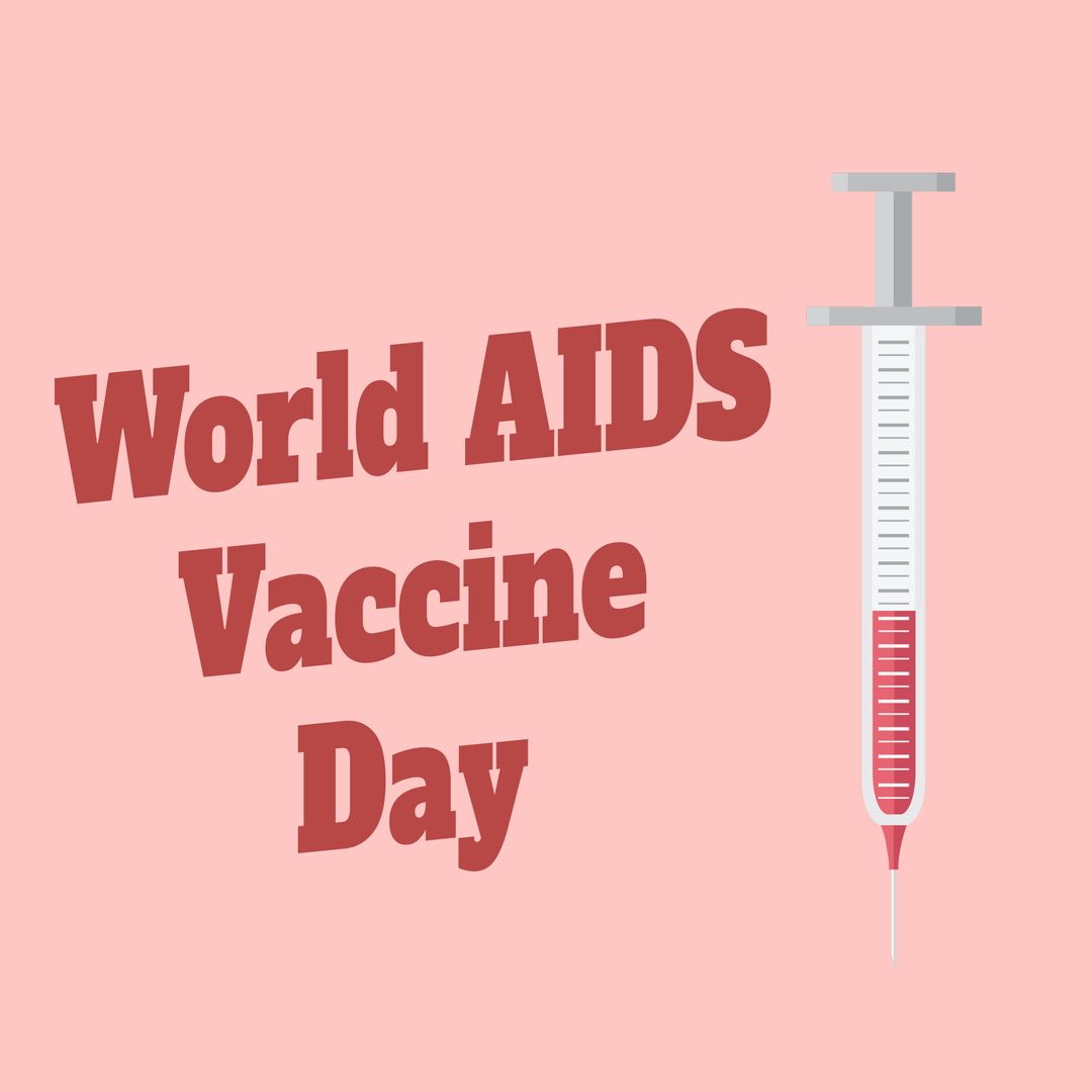 World AIDS Vaccine Day Awareness Design with Syringe