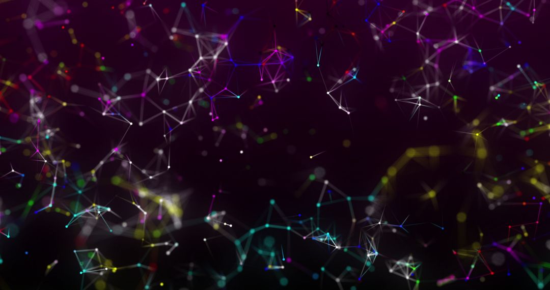 Vibrant 3D Plexus Network with Dynamic Connections