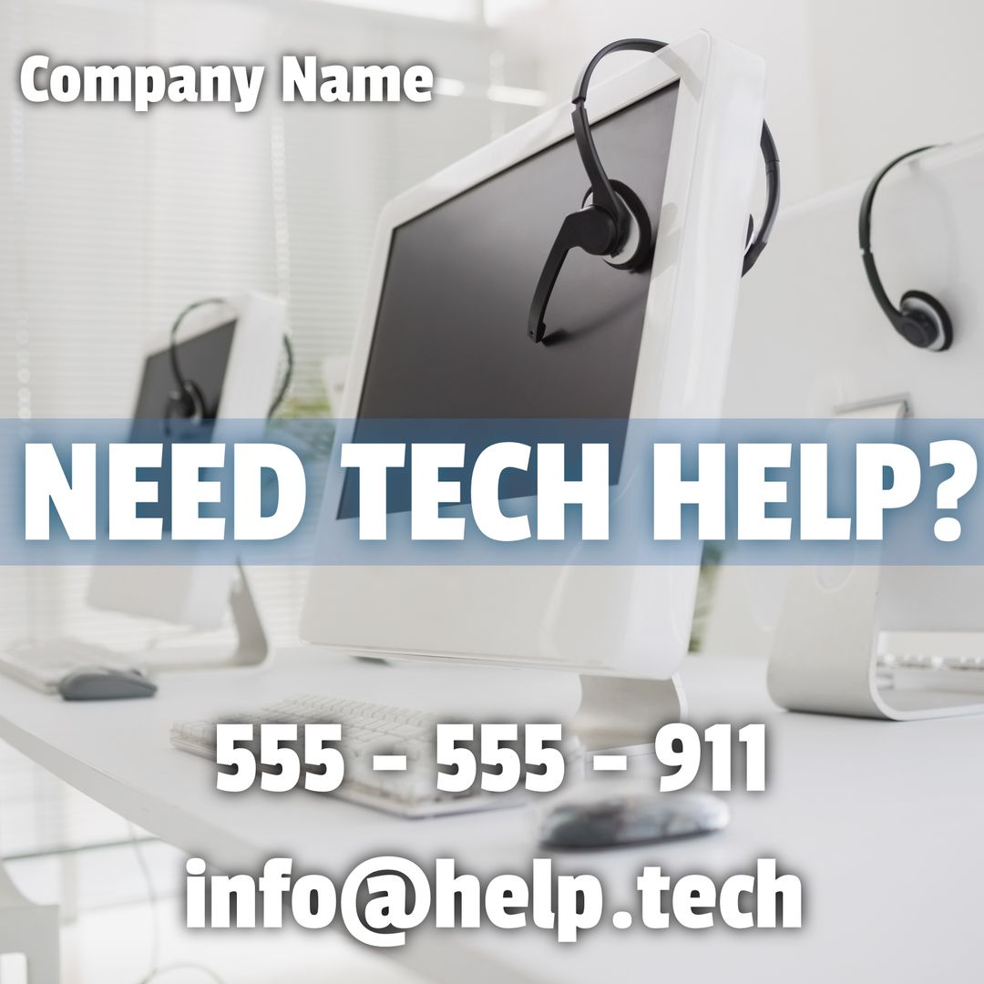 Tech Support Service Needed Help Desk Option - Download Free Stock Images Pikwizard.com