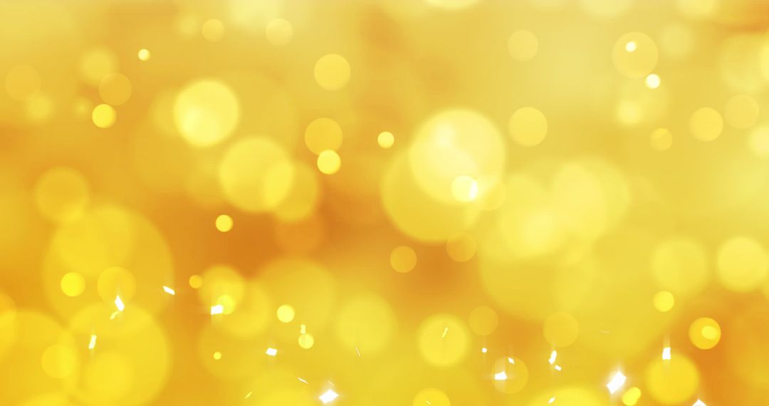 Golden Bokeh Lights Creating Festive Atmosphere