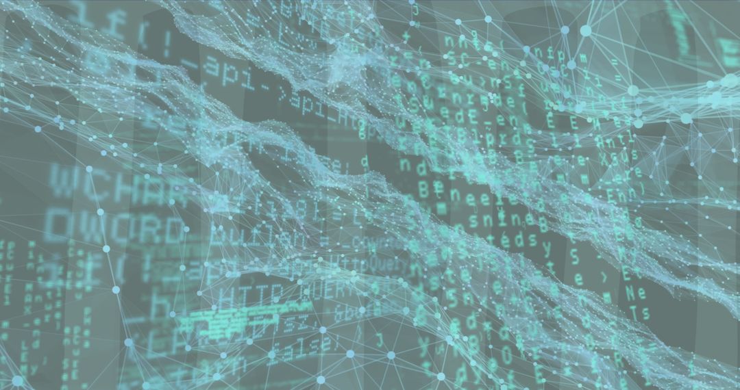 Digital data network with connected grids and binary code