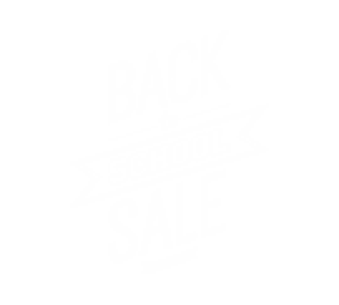 Back to School Sale Transparent Text Design for Marketing