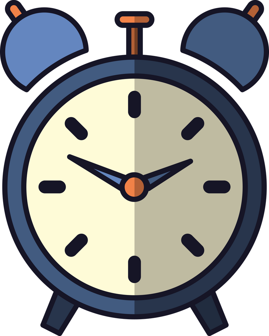 Big Blue Alarm Clock Transparent Vector Icons for Time Management - Download Free Stock Images Pikwizard.com