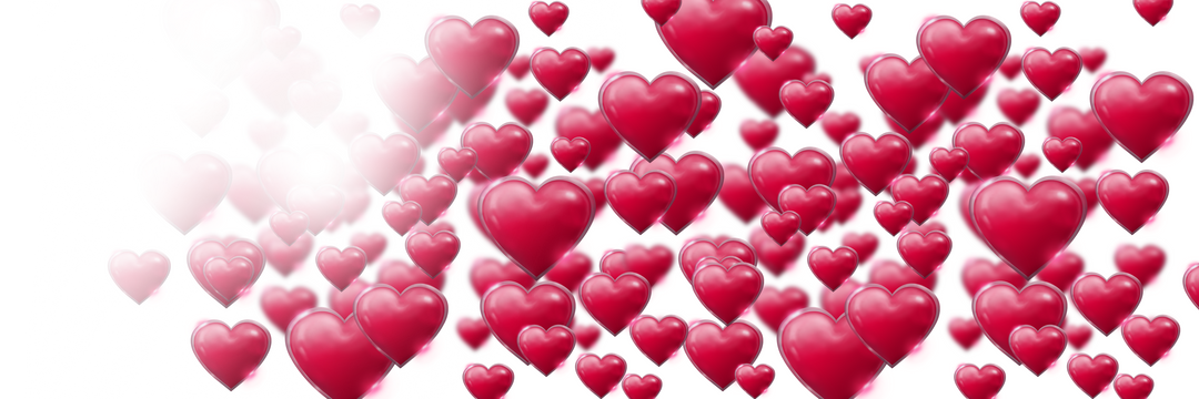 Transparent Background Overflowing Red Hearts Decoration Illustration - Download Free Stock Images Pikwizard.com