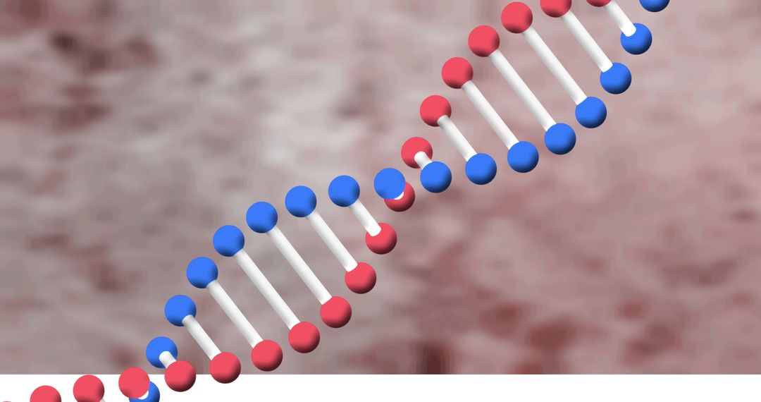 DNA Helix Structure on Abstract Brown Background