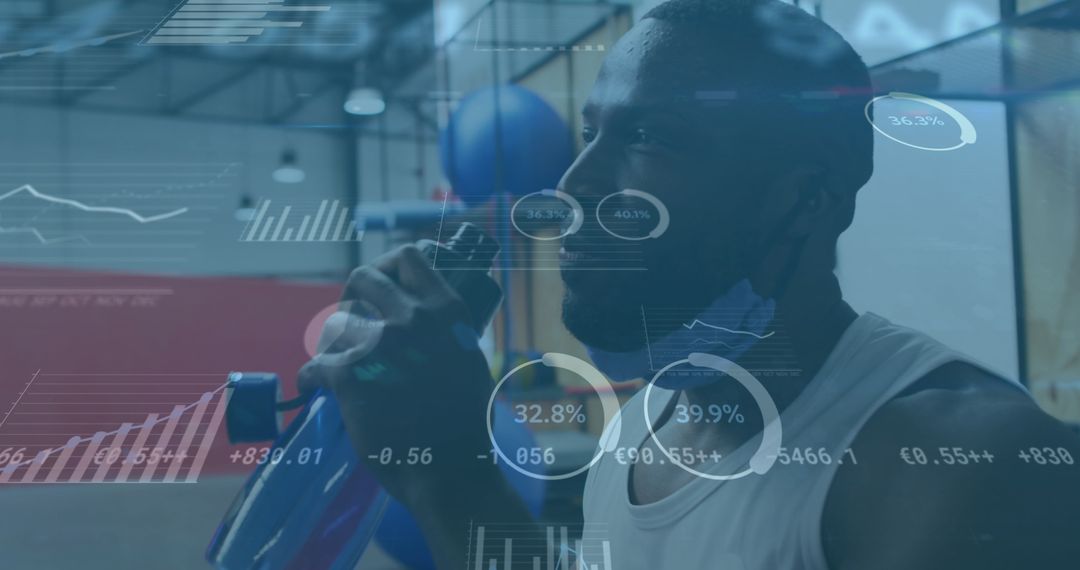 Man Maintaining Fitness While Training with Face Mask Amid Pandemic