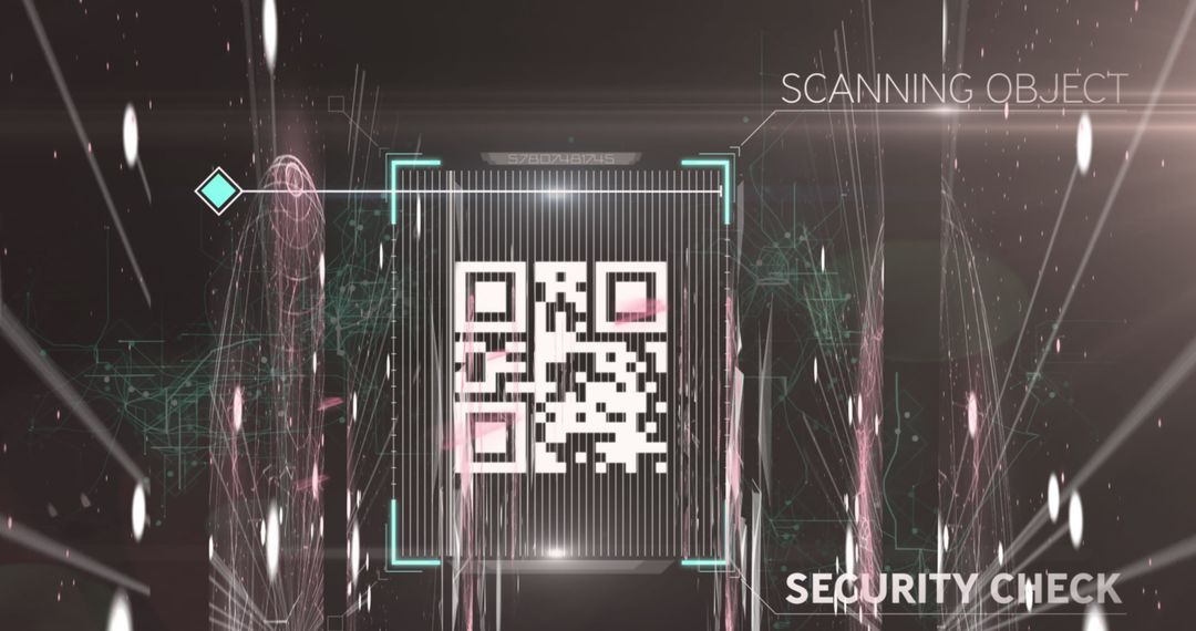 Digital Data Processing with QR Code in Futuristic Interface - Free Images, Stock Photos and Pictures on Pikwizard.com