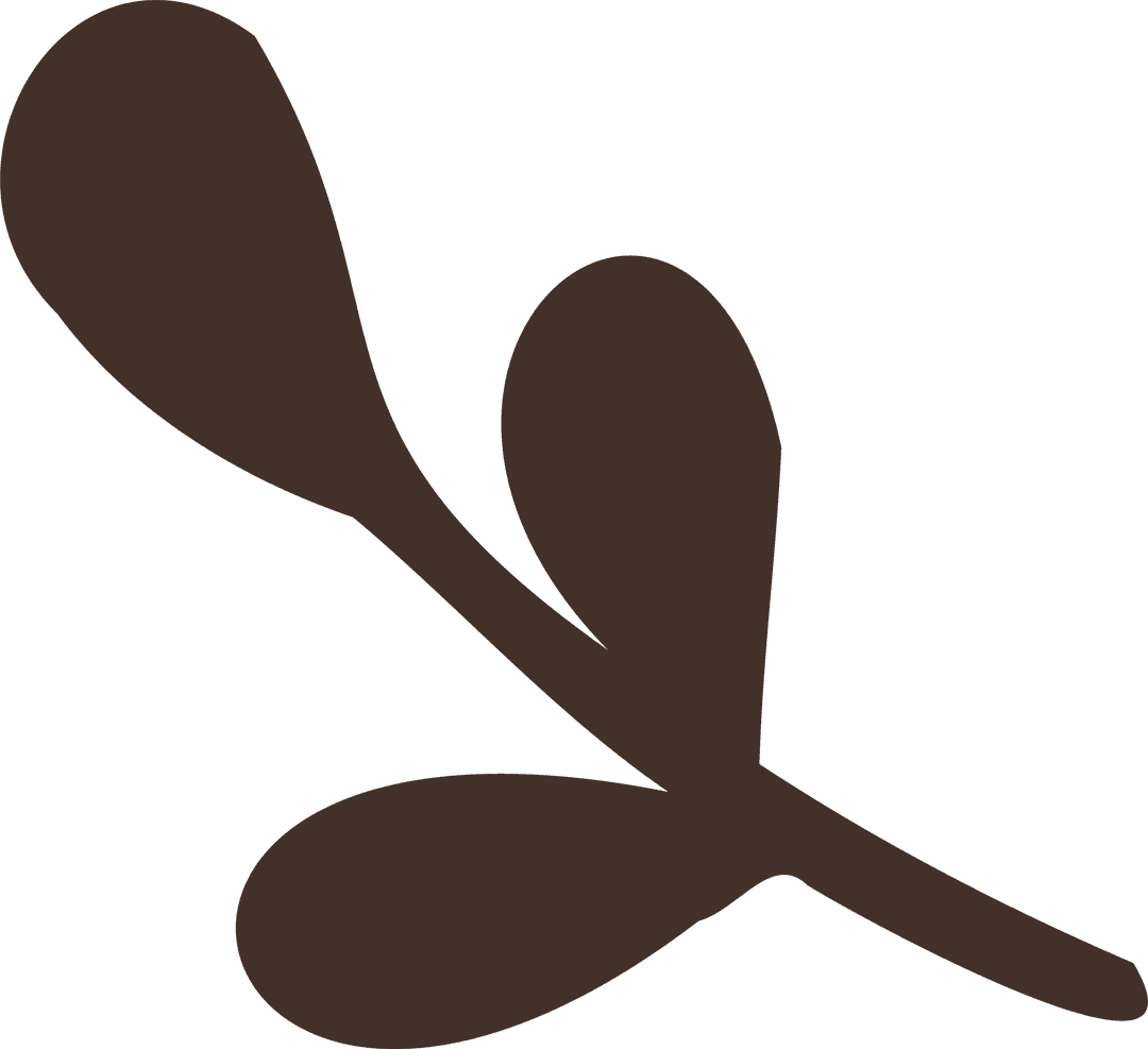 Abstract Transparent Shape with Geometric Drop-Like Elements