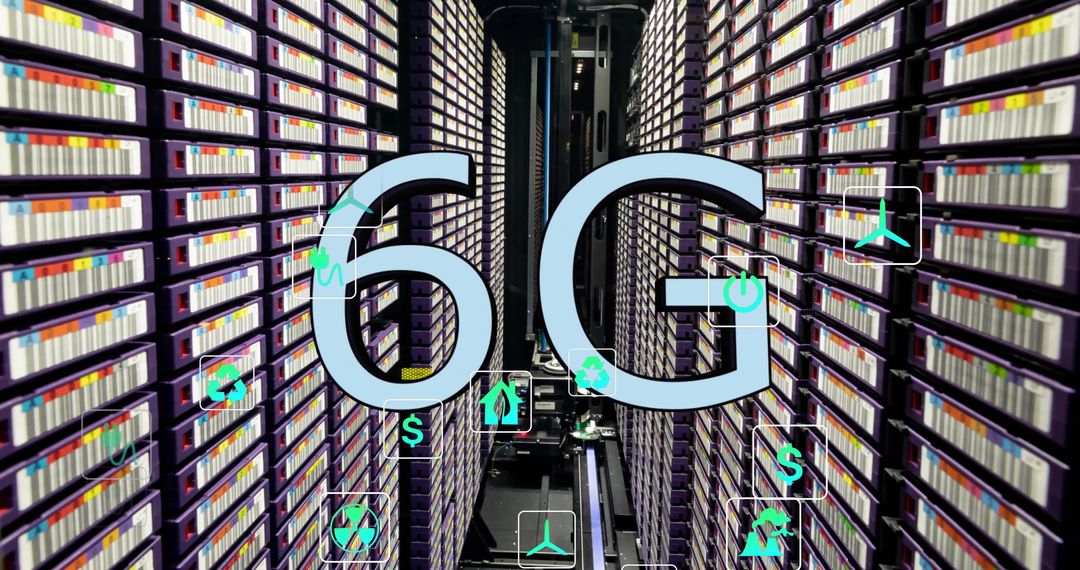 6G Technology and Sustainable Data Management Concept