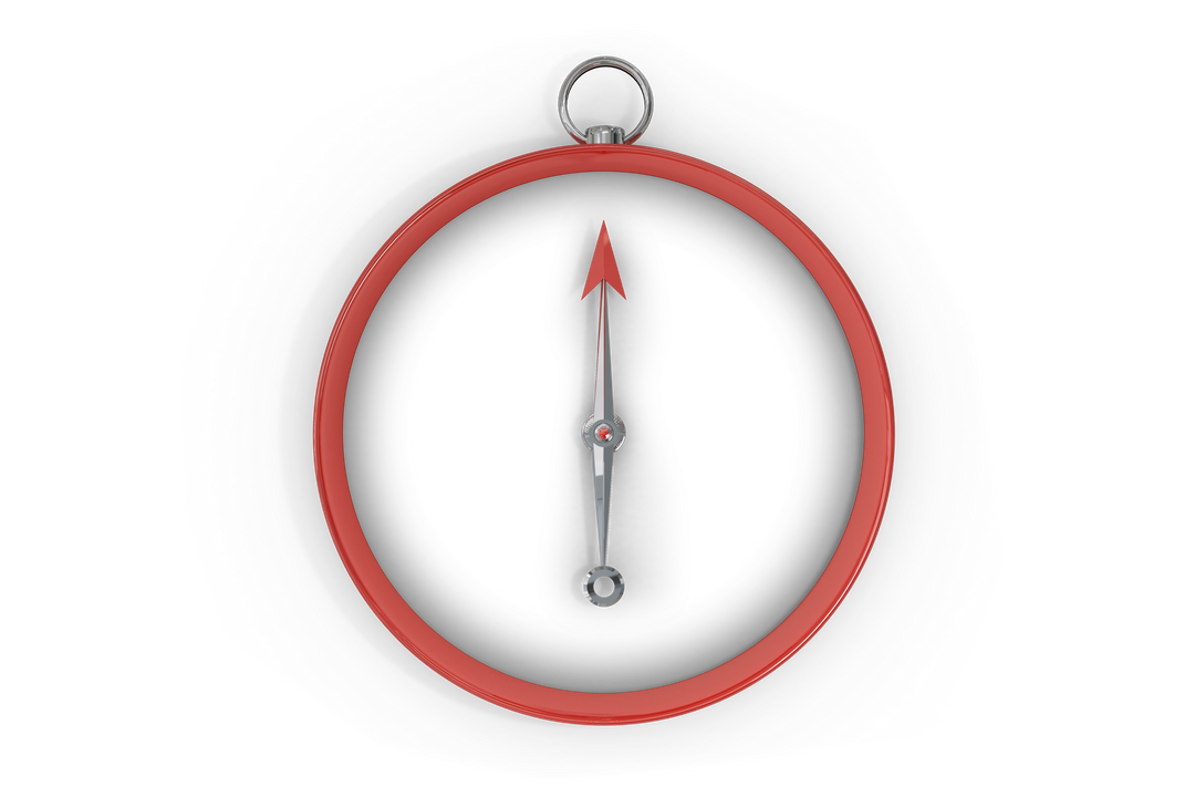 Red Compass Isolated on Transparent Background - Download Free Stock Images Pikwizard.com