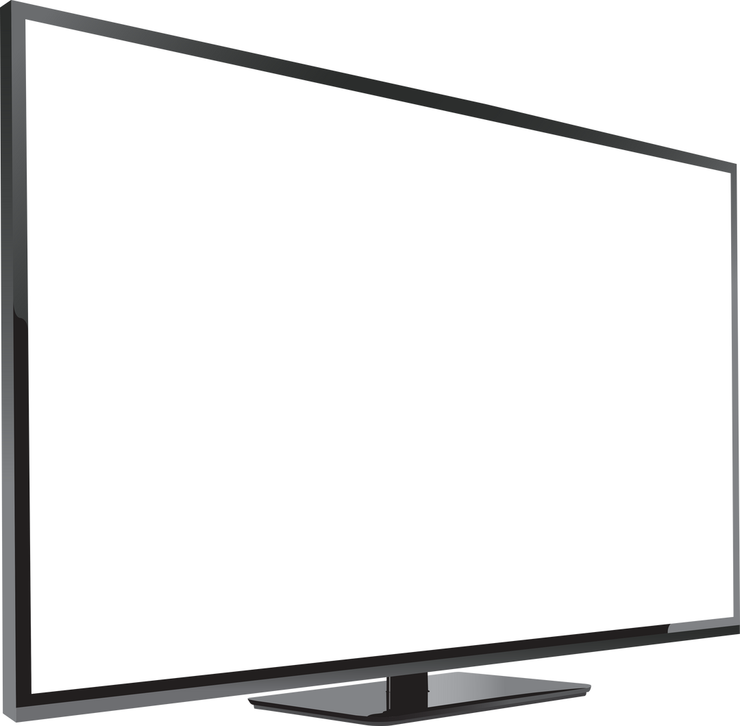 Transparent Background Black TV Screen Illustration with Blank Display - Download Free Stock Images Pikwizard.com