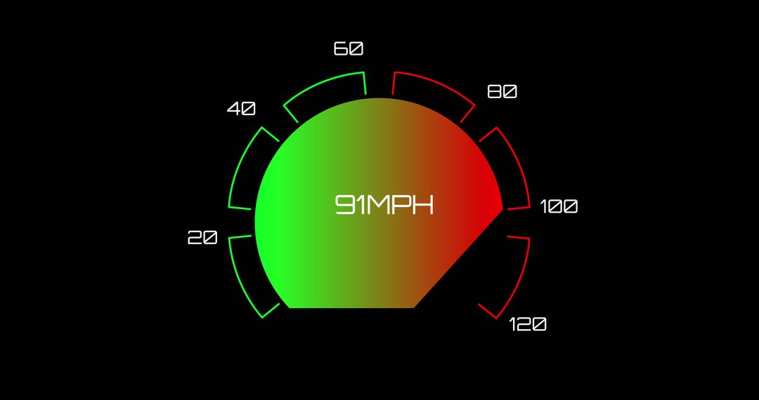 Digital Speedometer Display with Speed Reading - Free Images, Stock Photos and Pictures on Pikwizard.com