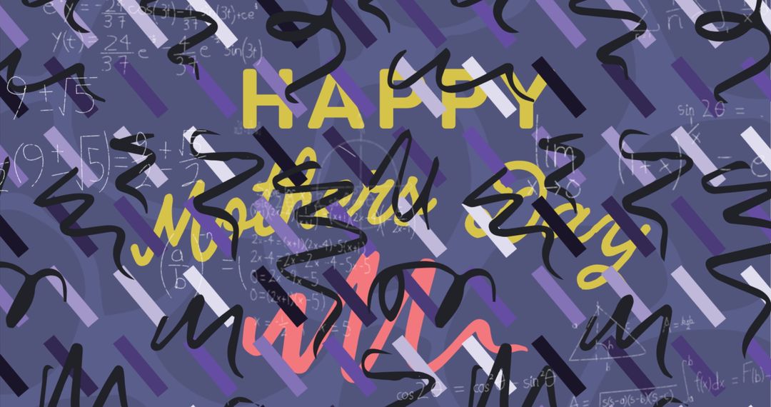 Mathematical Equations with Happy Mother's Day Message