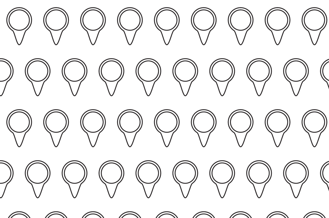 Seamless Transparent Ice Cream Cone Pattern on Black Background