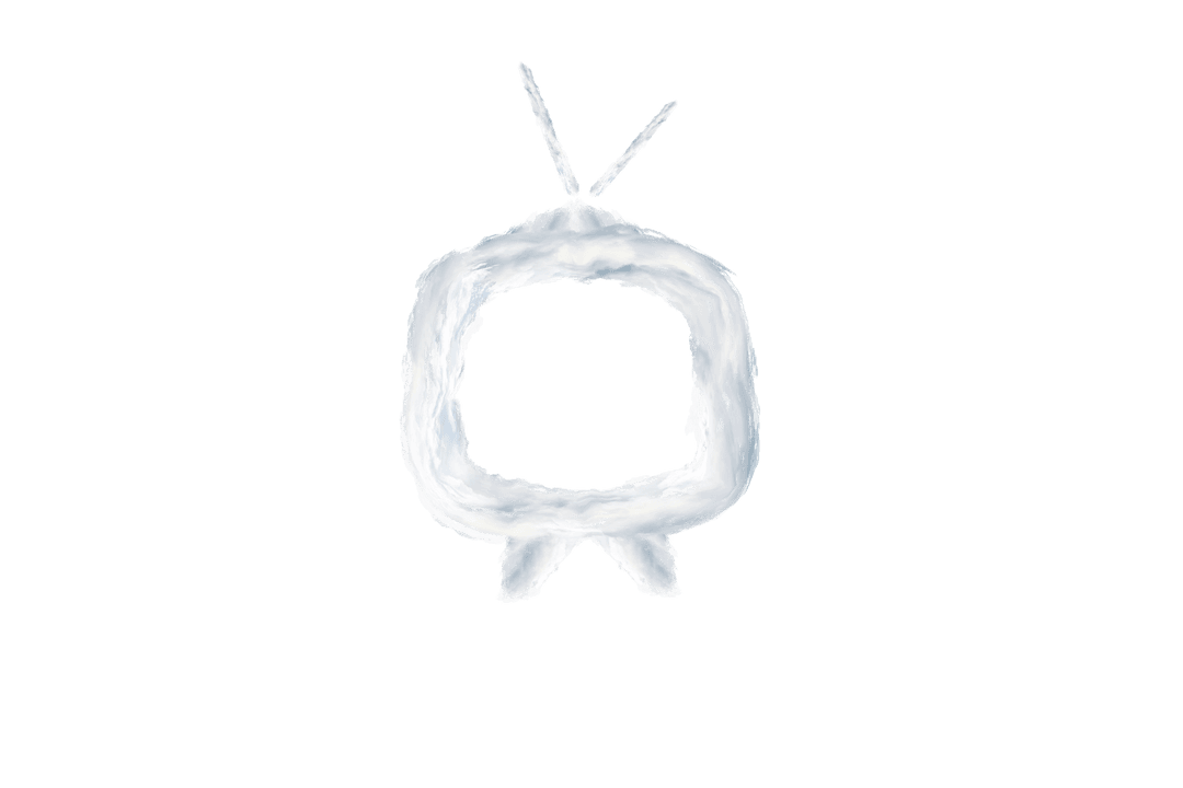 Digital TV Symbol Illustration on Transparent Background