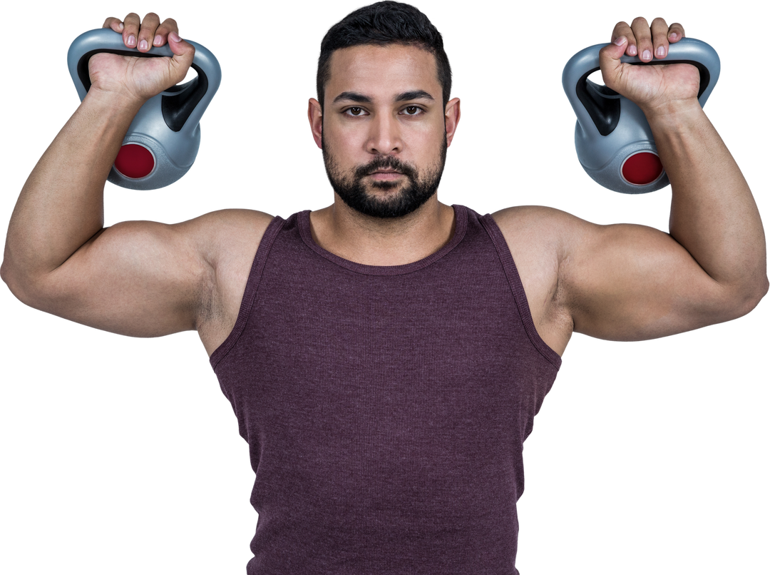 Transparent Muscular Man Lifting Kettlebells for Fitness - Download Free Stock Images Pikwizard.com