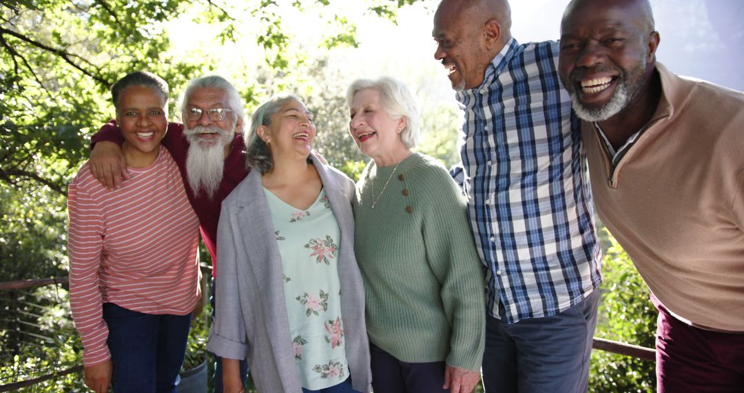 Group of Diverse Seniors Enjoying Outdoors Together - Free Images, Stock Photos and Pictures on Pikwizard.com