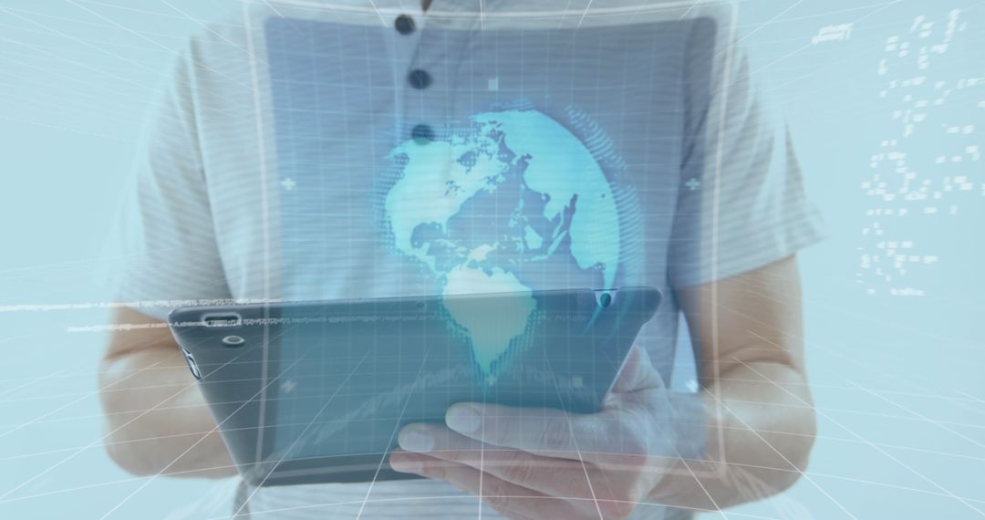 Global Technology and Data Analytics Conceptual Visualization