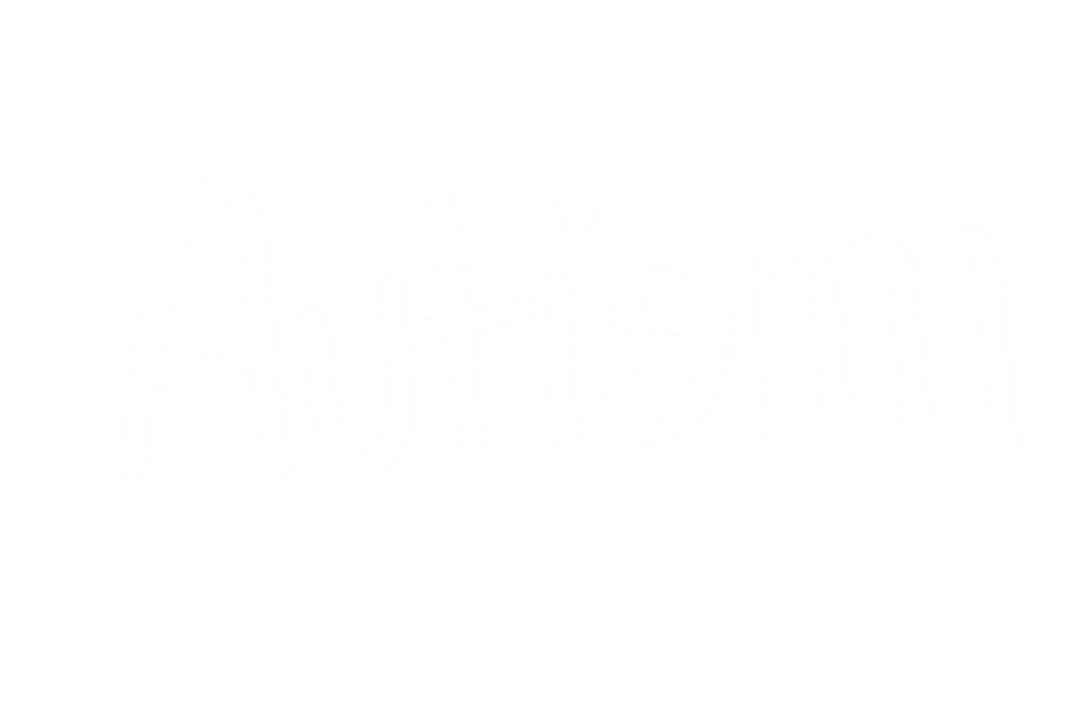 Autism Text Illustration on Transparent Background for Awareness