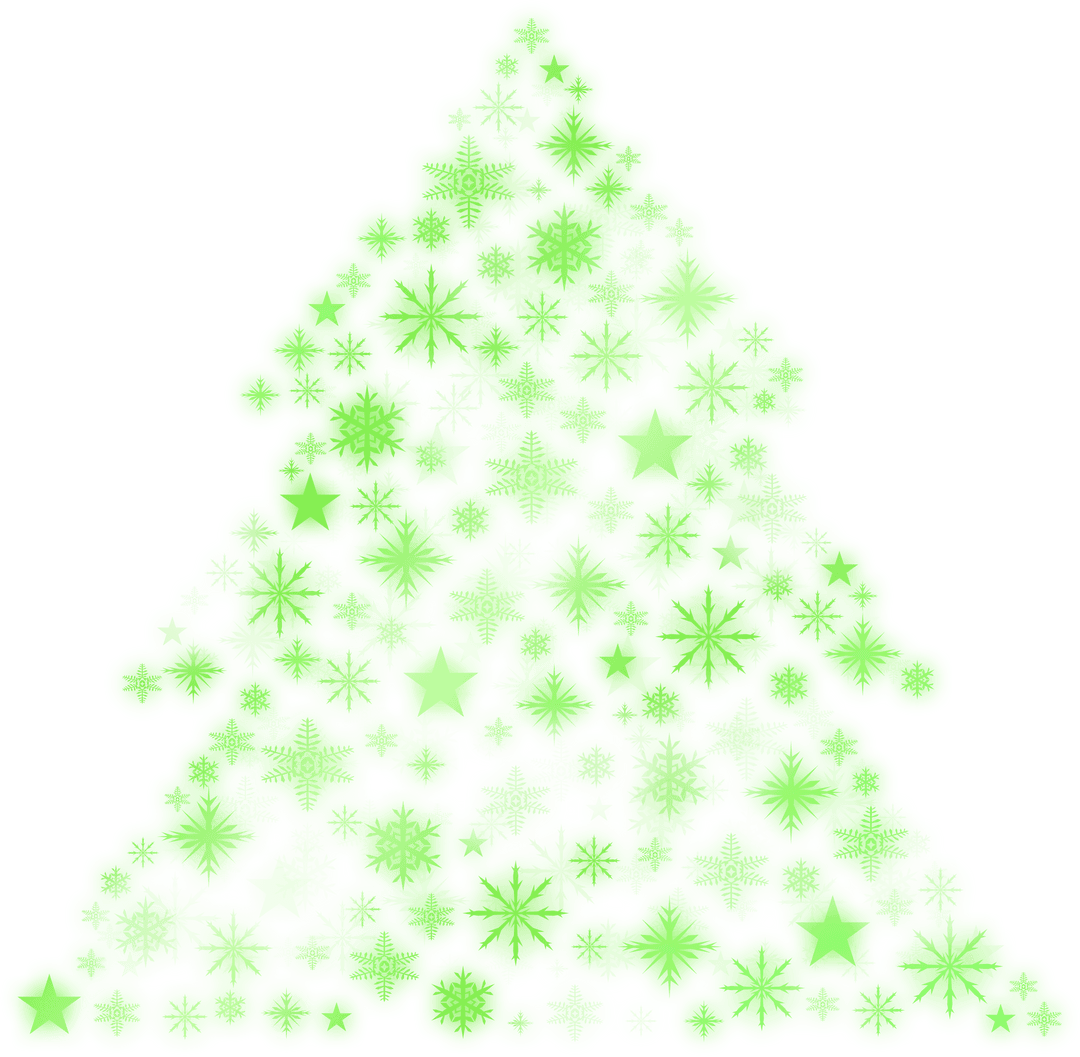 Glowing Transparent Christmas Tree with Lights