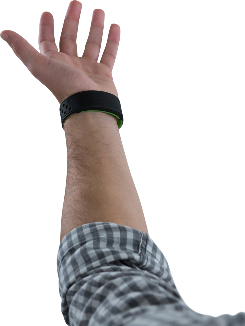 Transparent Arm with Smart Fitness Band Wearable Monitor - Download Free Stock Images Pikwizard.com