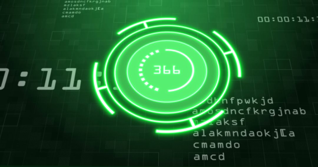 Digital Interface with Sci-Fi Style Data Scanning Technology