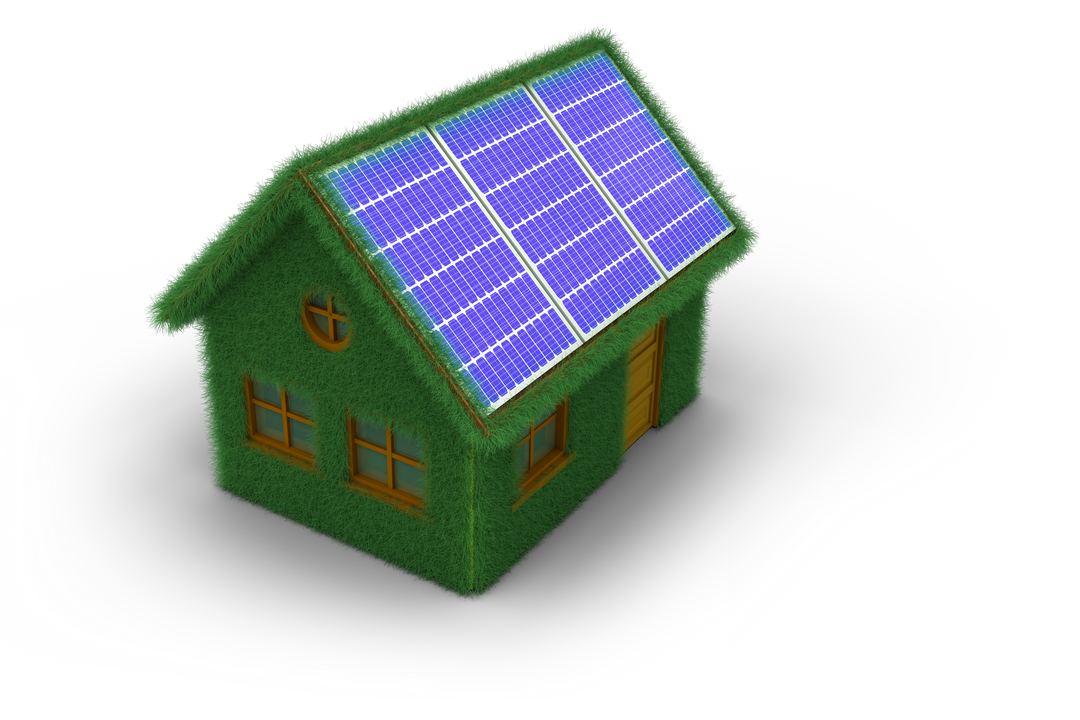 Transparent Eco-Friendly House with Solar Panels - Download Free Stock Images Pikwizard.com