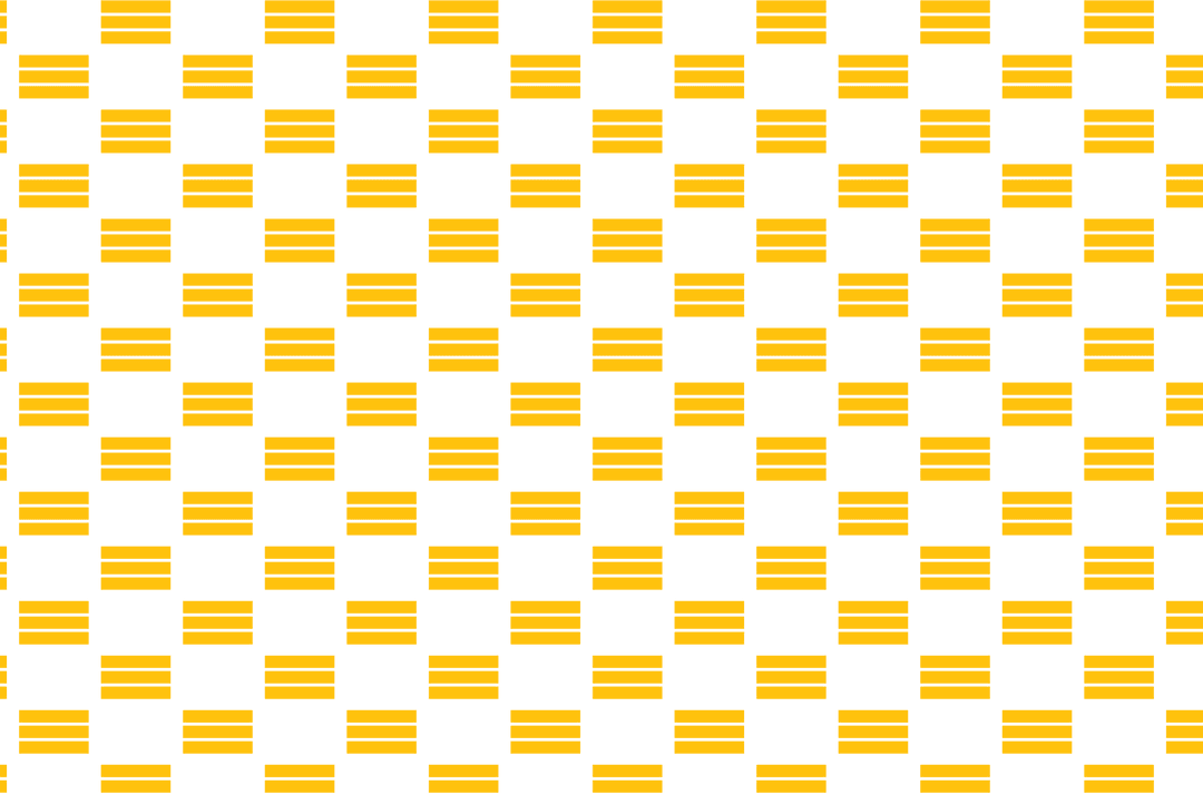 Yellow and Black Checkerboard Pattern on Transparent Background