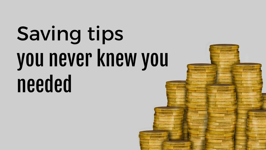 Money Saving Tips with Stacks of Gold Coins on Grey Background - Download Free Stock Templates Pikwizard.com