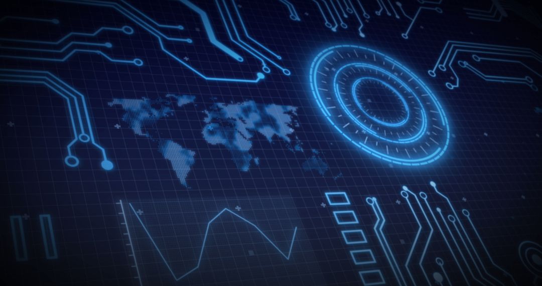 Global Data Processing and Technology Interface - Free Images, Stock Photos and Pictures on Pikwizard.com