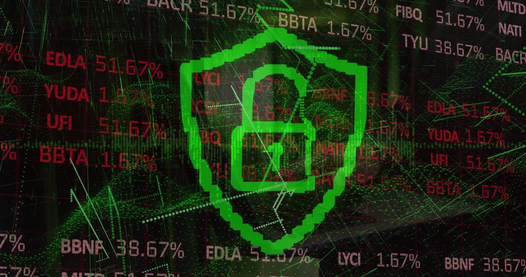 Cybersecurity Blockchain Technology Conceptual Digital Overlay