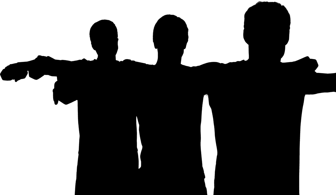 Silhouette Exercise Poses on Transparent Background