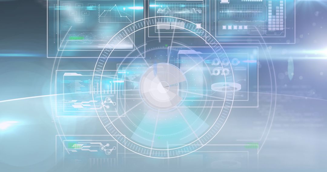 Futuristic Radar with Scientific Data and Digital Interfaces